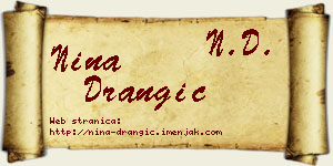 Nina Drangić vizit kartica
